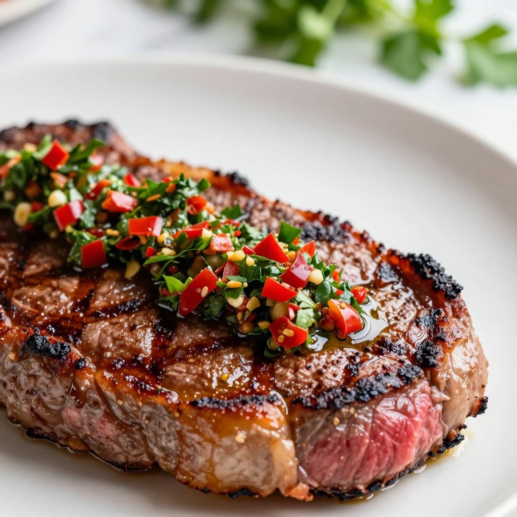 Red Chimichurri Preparation