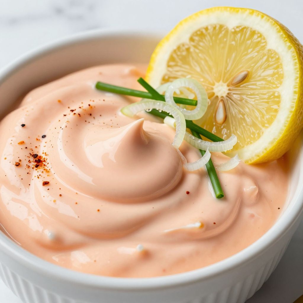 Homemade Russian dressing in a jar