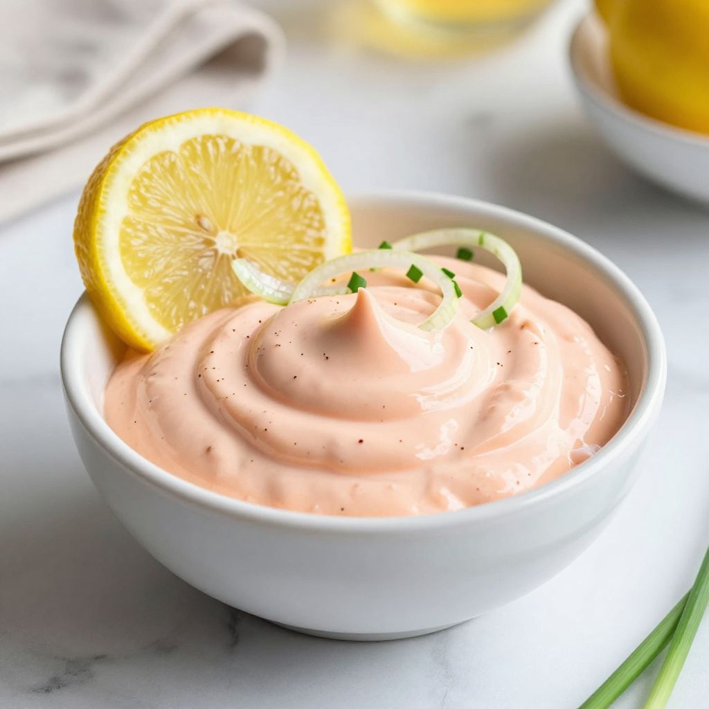 Russian dressing served with sandwiches