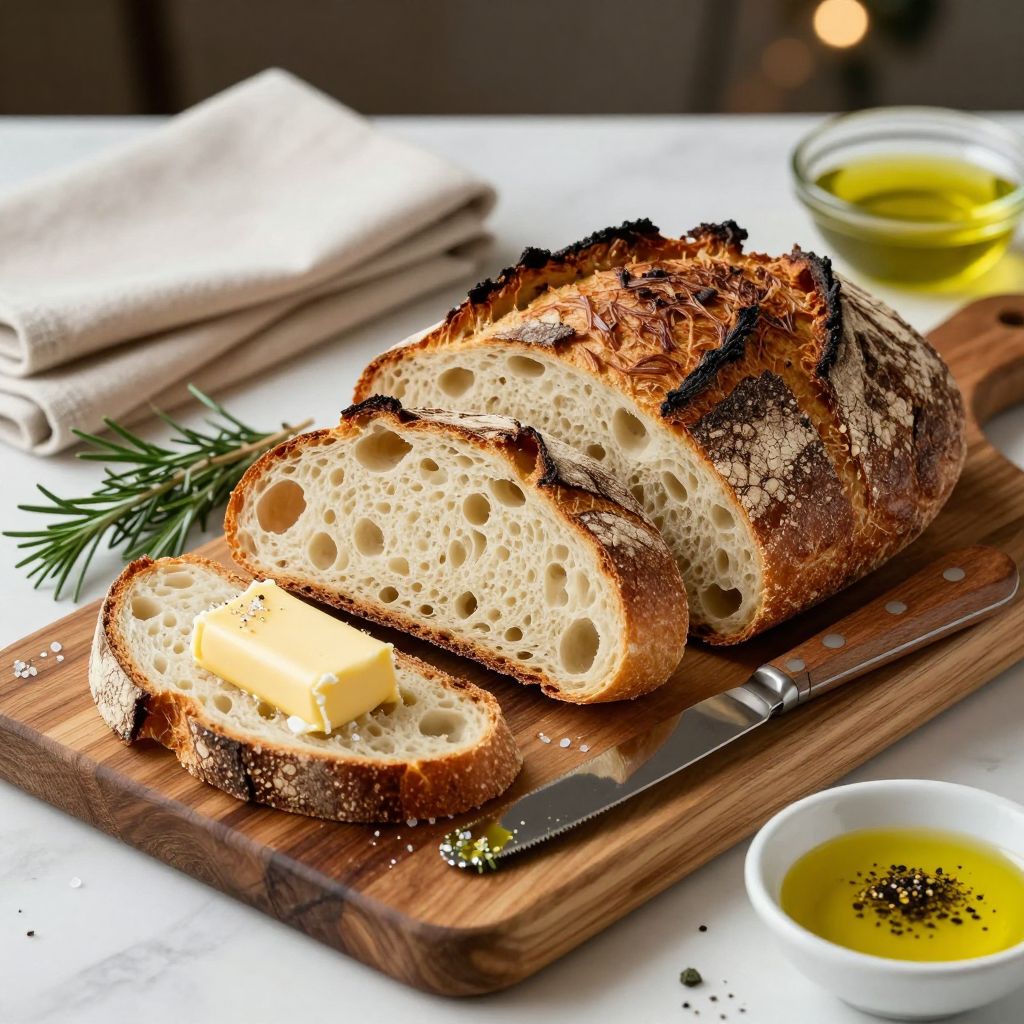 same day sourdough bread final loaf