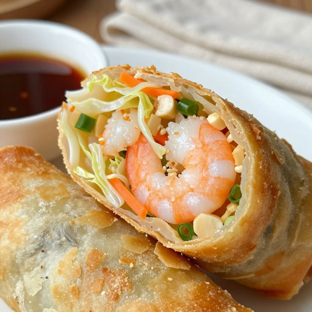 Shrimp Egg Rolls Step