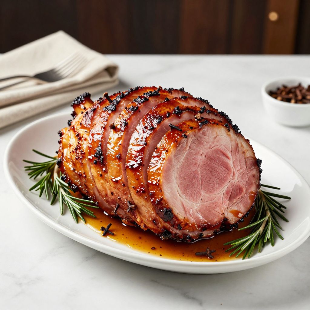 Sliced Spiral Ham on Platter