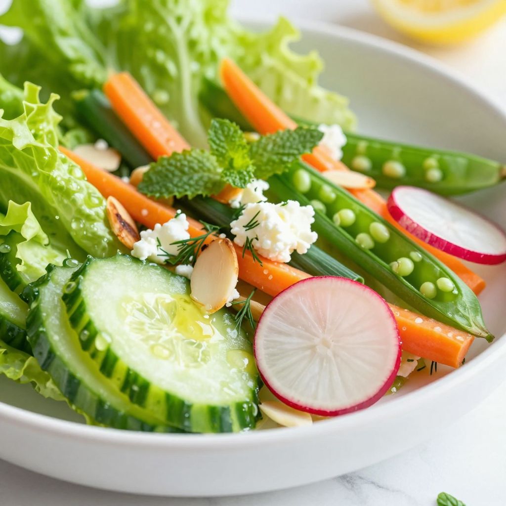 Spring salad step by step image