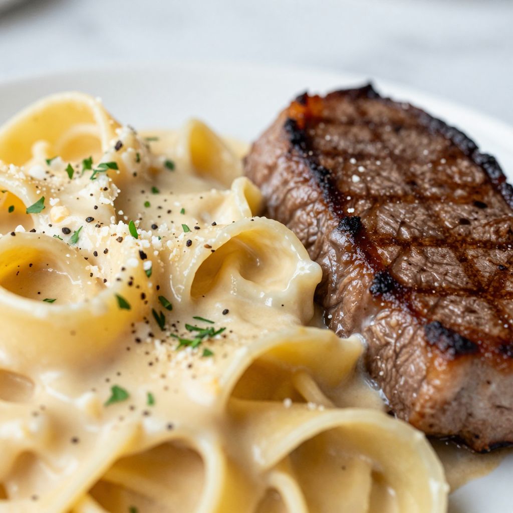 Steak Alfredo Process