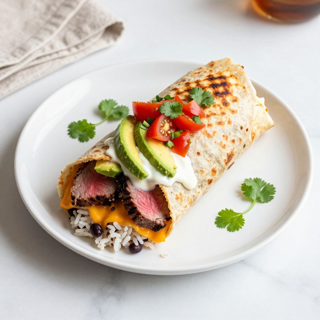 Finished Steak Burrito