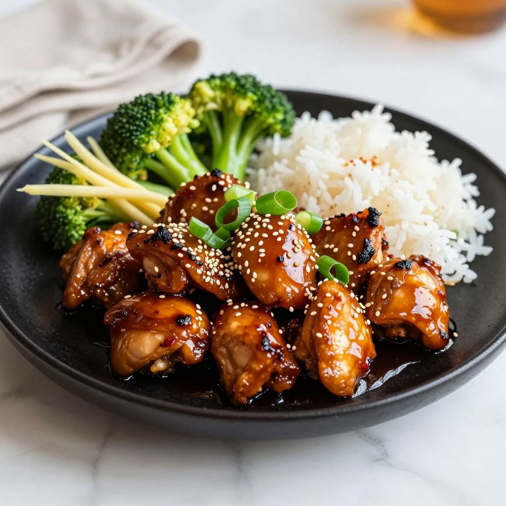 Sticky Chicken Serving