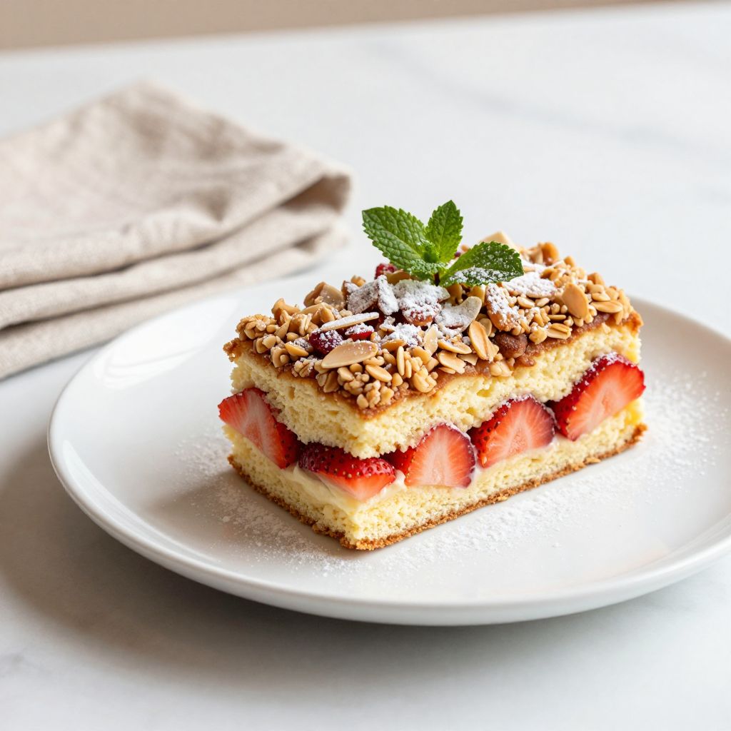 Strawberry Crunch Cake