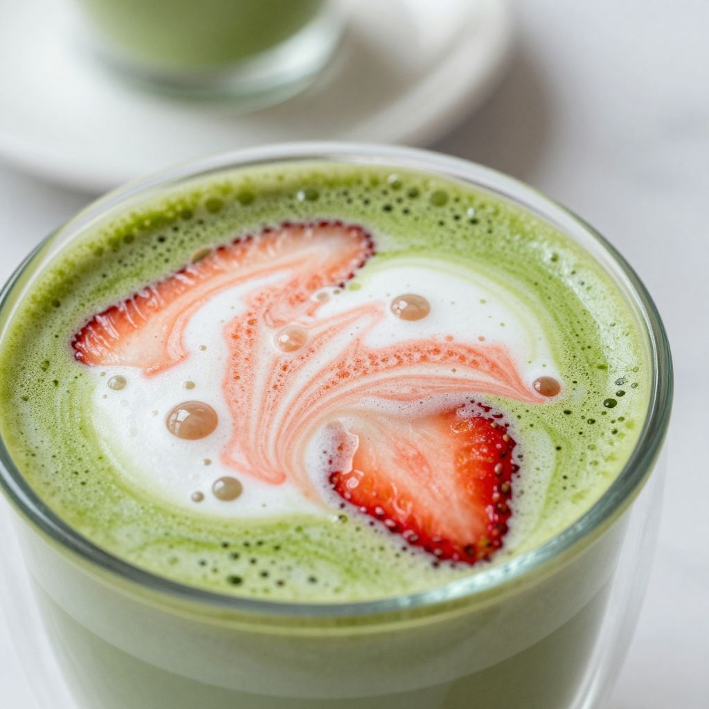 Strawberry Matcha Latte