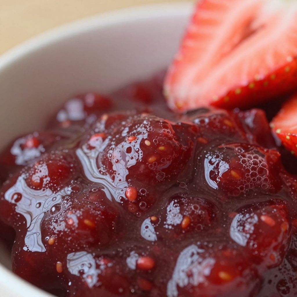 Strawberry Preserves Cooking Process