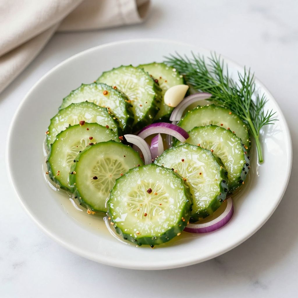 Bottled sweet pickles