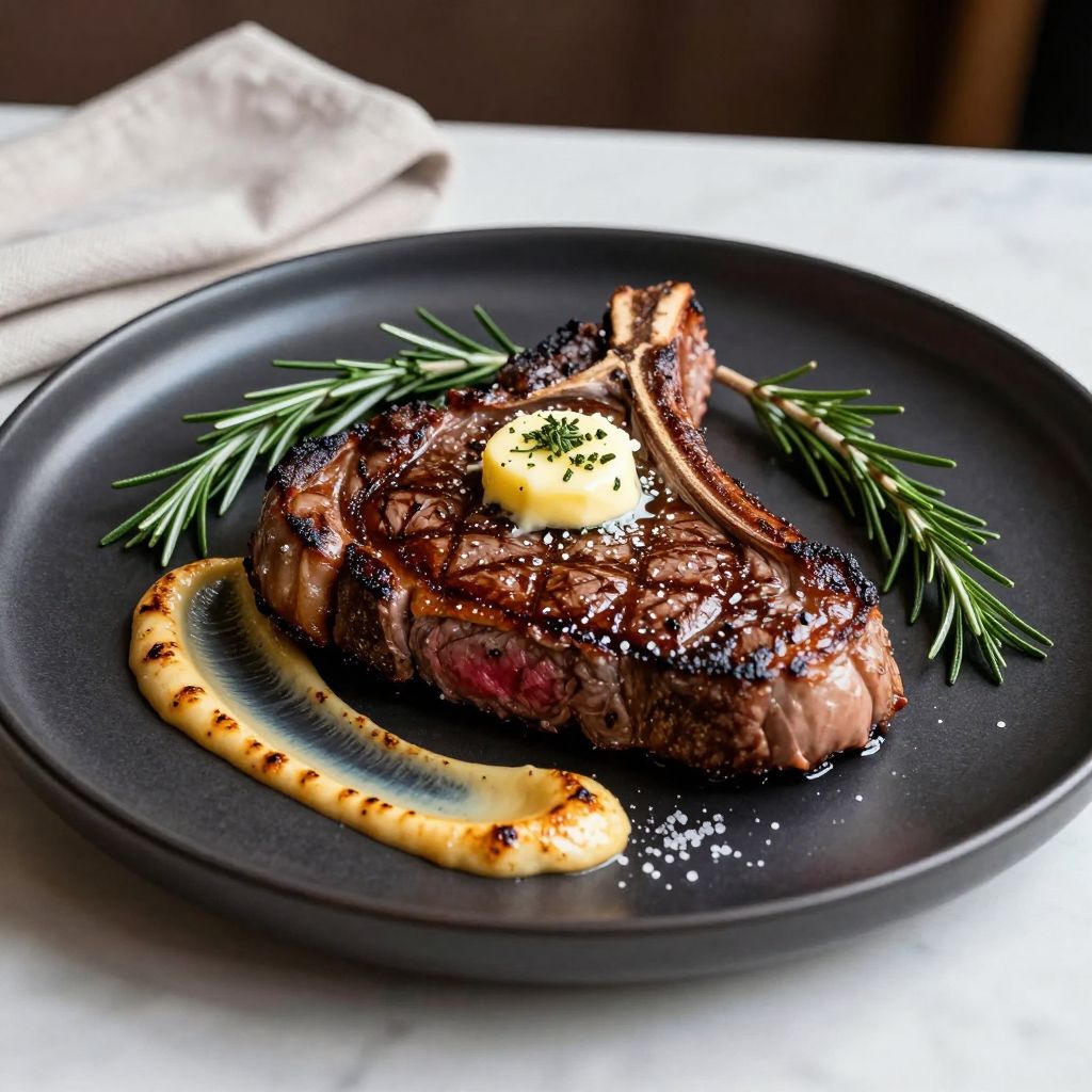 Finished T-Bone Steak