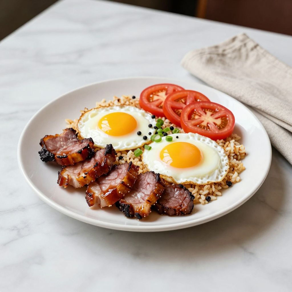 Homemade Tocino Serving