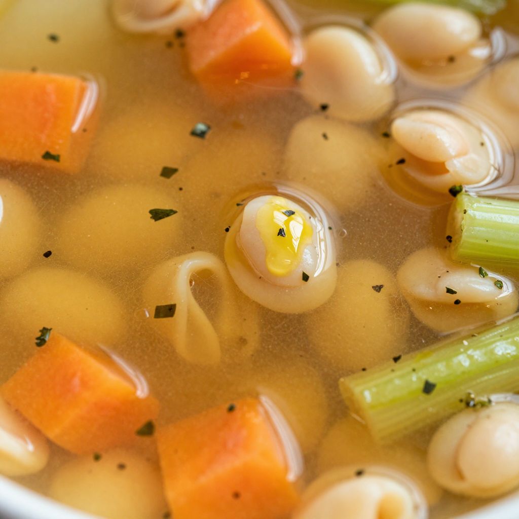 Step-by-step cooking pasta fagioli
