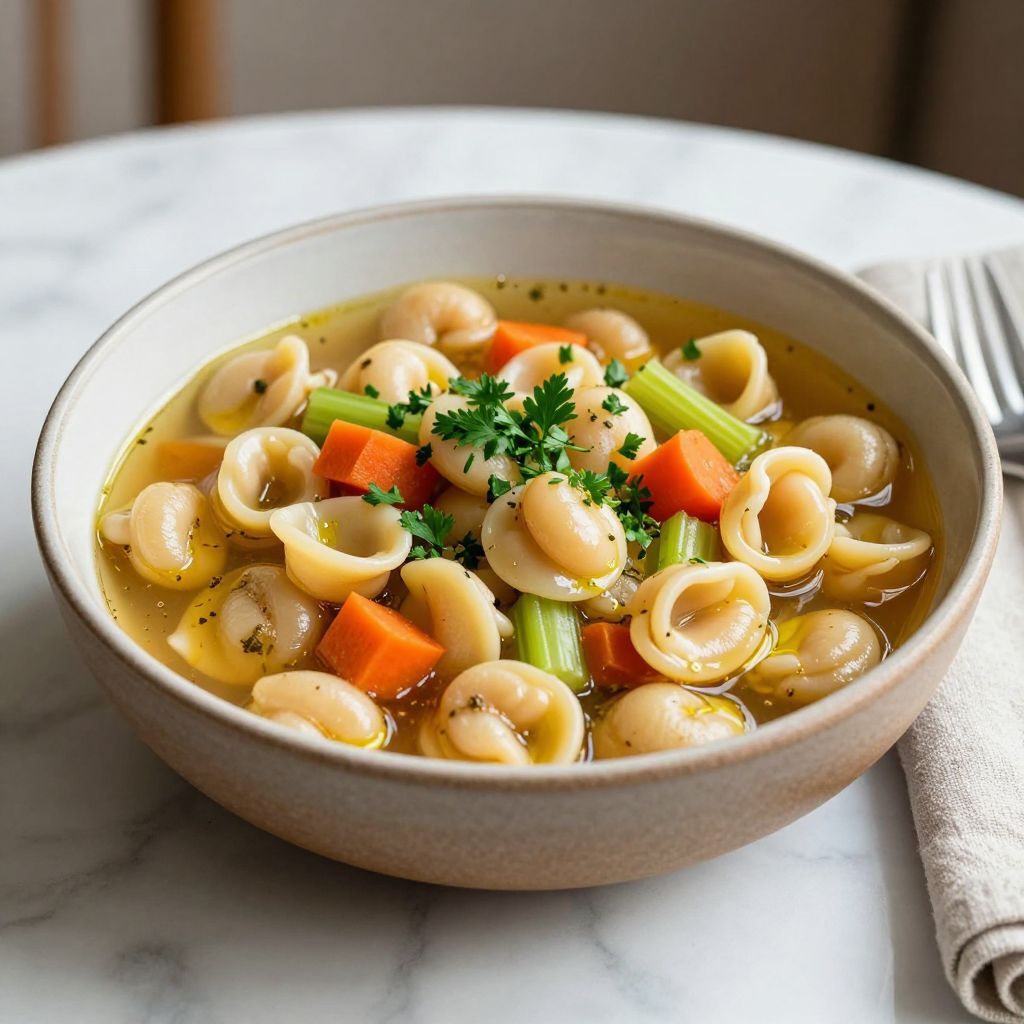 Finished pasta fagioli