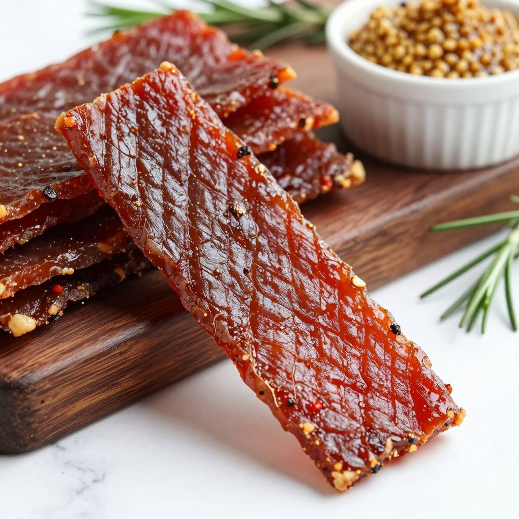 Venison Jerky in drying process