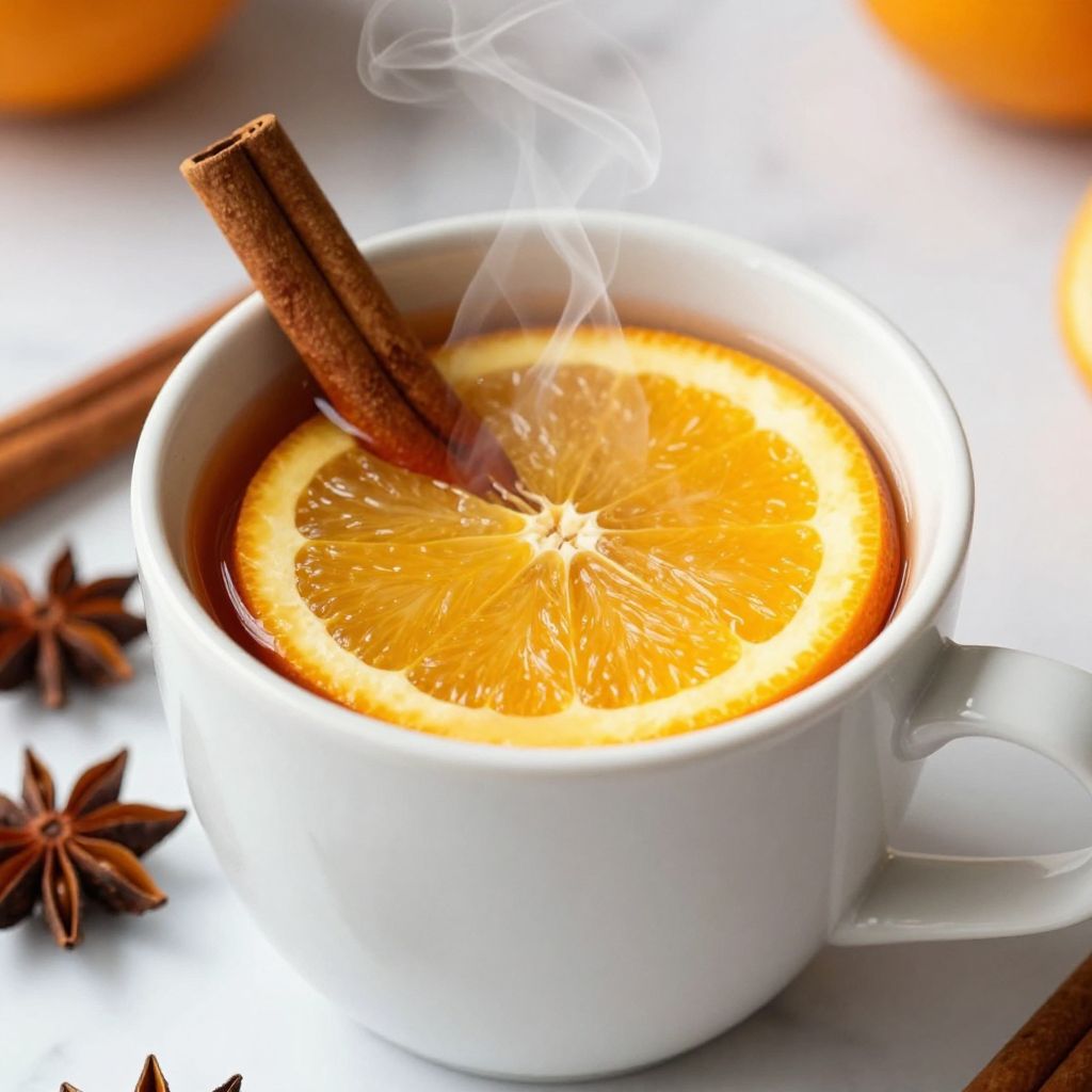 Pot of simmering wassail