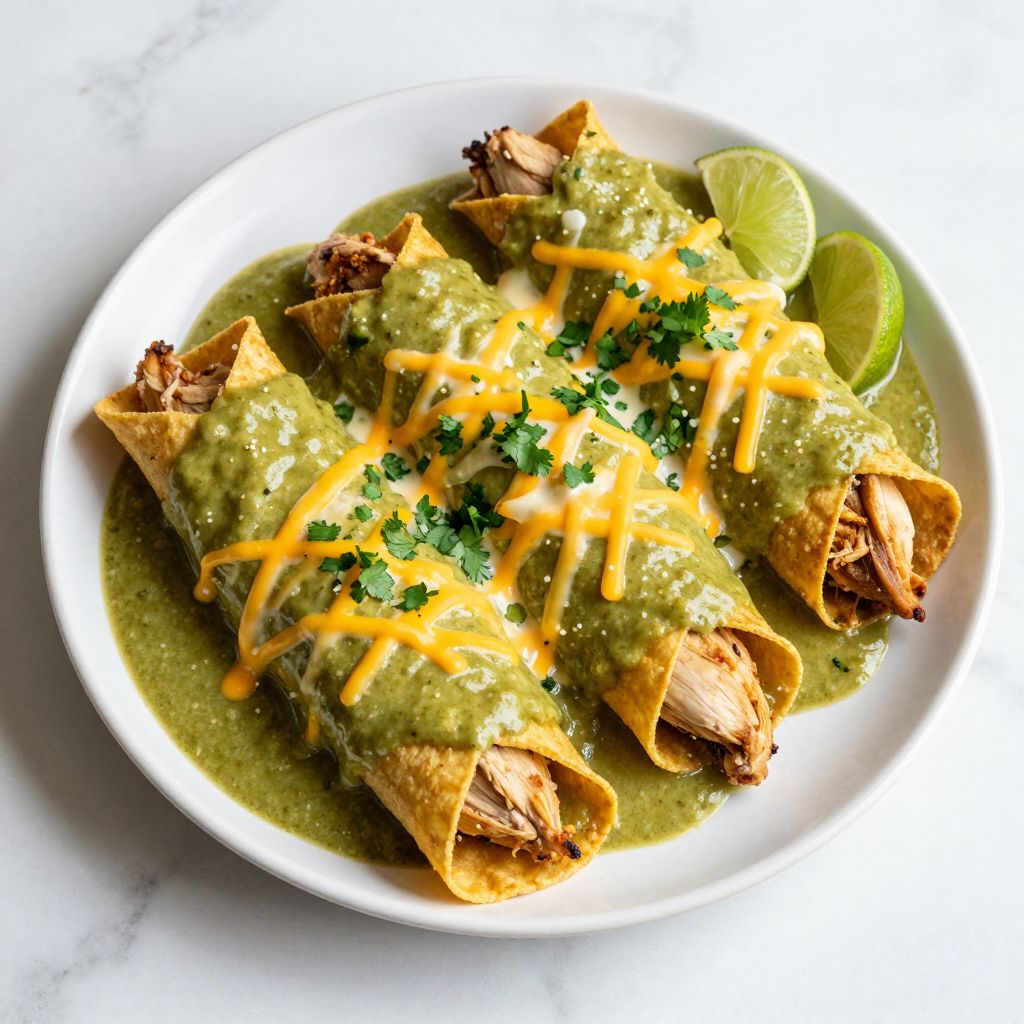 Food Cookool Chicken Enchiladas with Green Sauce Recipe (Easy Tips) - Mama Secret ...