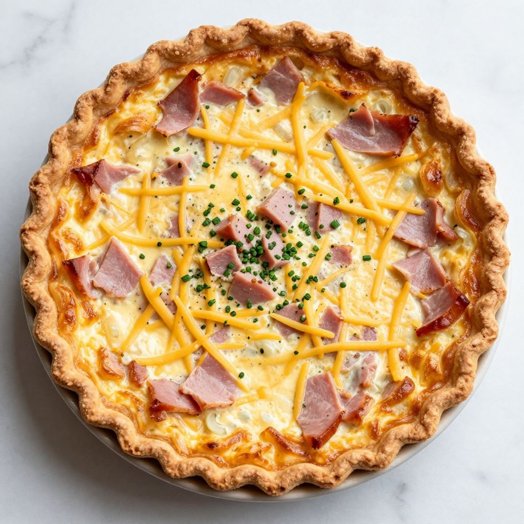 Ham and Cheese Quiche Recipe (Fluffy, Easy & Delicious) - Mama Secret ...