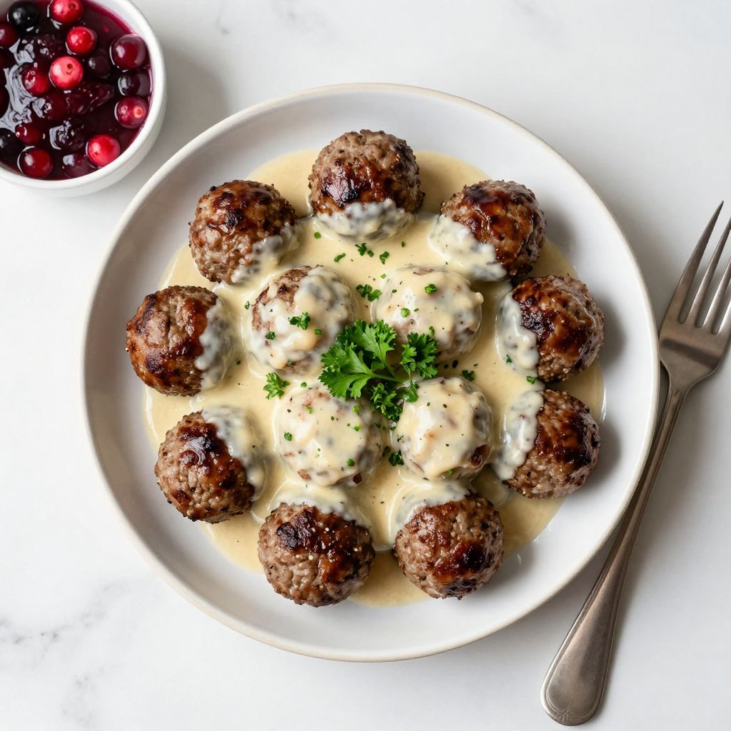 Table Saucce Swedish Meatballs Sauce Recipe (How to Make It at Home) - Mama Secret ...